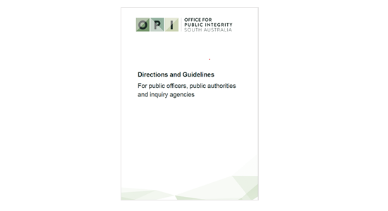 Directions and Guidelines for Public Officers